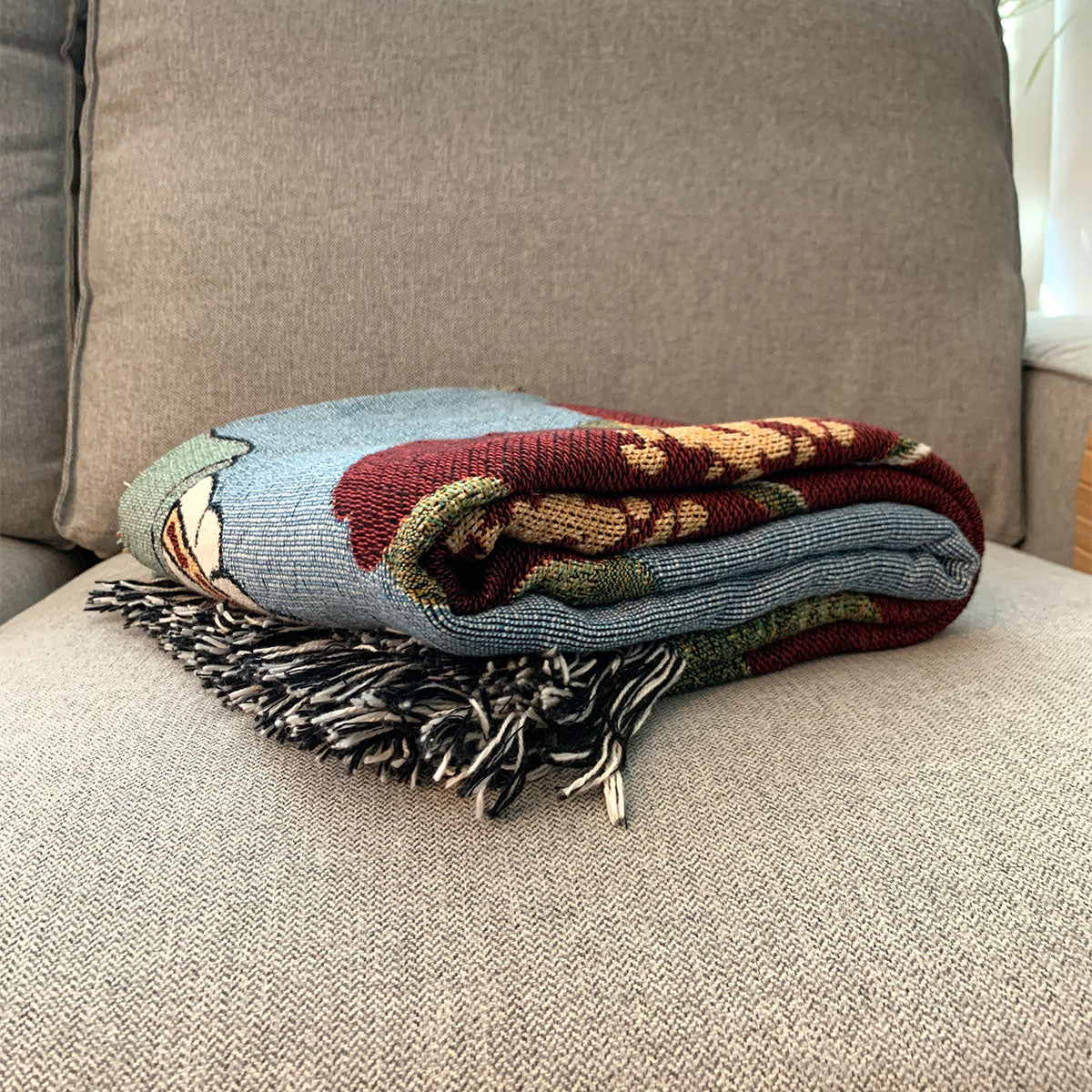 CNMI Seal Hibiscus Paradise Woven Blanket