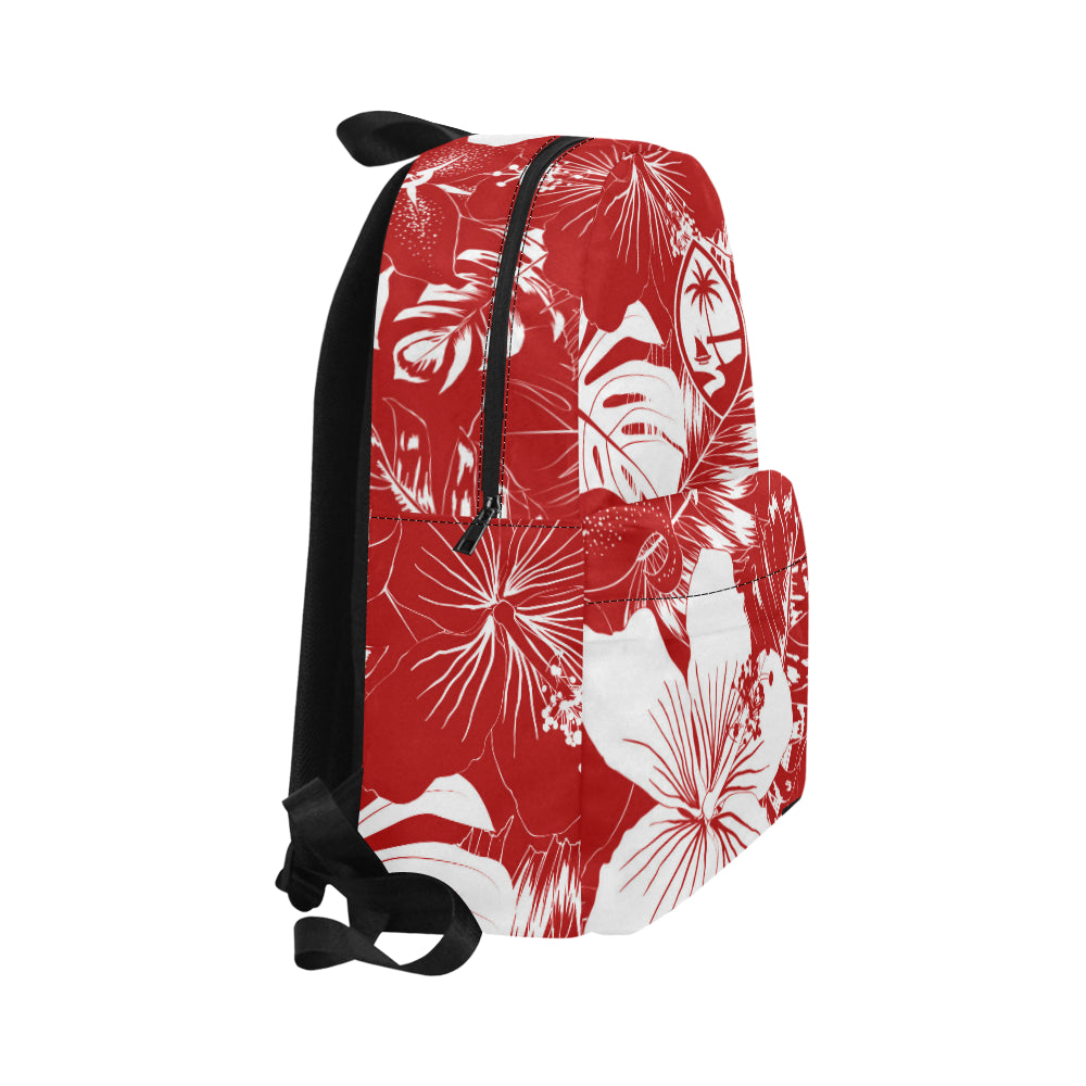 Guam Red Floral Unisex Classic Backpack