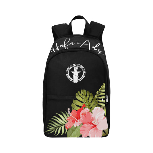 CNMI Saipan Tinian Rota Pink Hibiscus Laptop Backpack