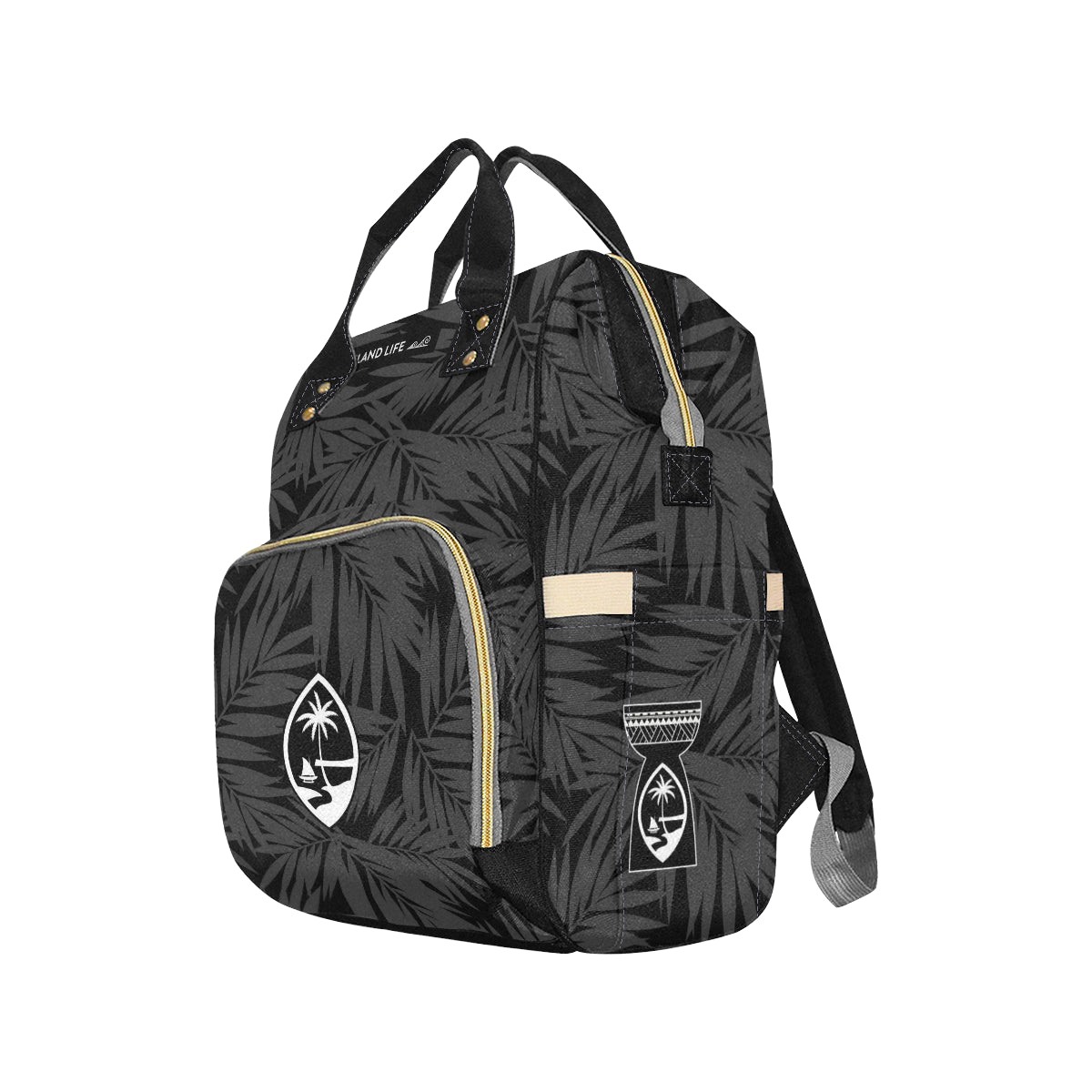 Guam Seal Coconut Leaves Baby Diaper Backpack Bag