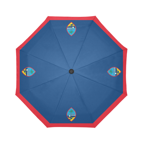 Guam Flag Automatic Folding Umbrella