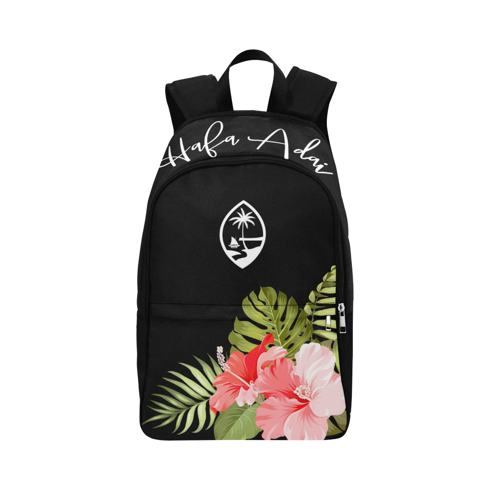Guam Hafa Adai Pink Hibiscus Laptop Backpack