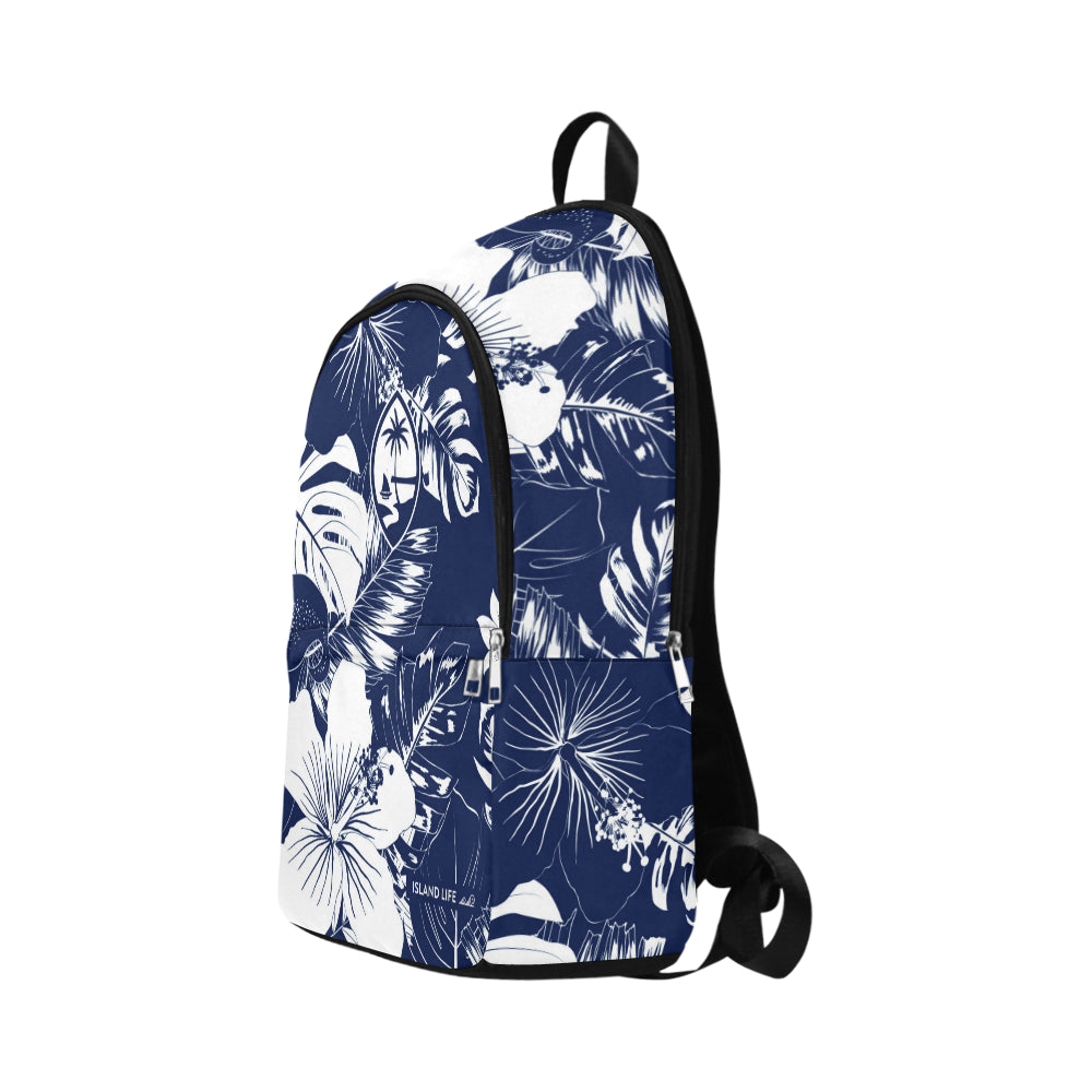 Guam Blue Floral Laptop Backpack