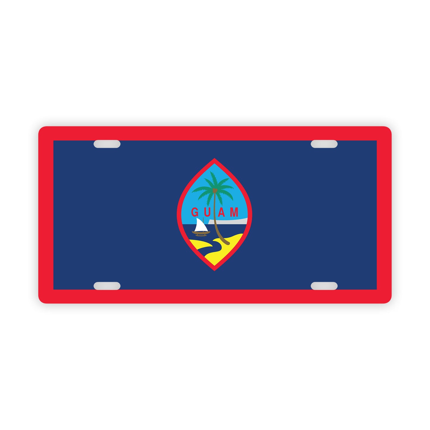 Guam Flag Car License Plate
