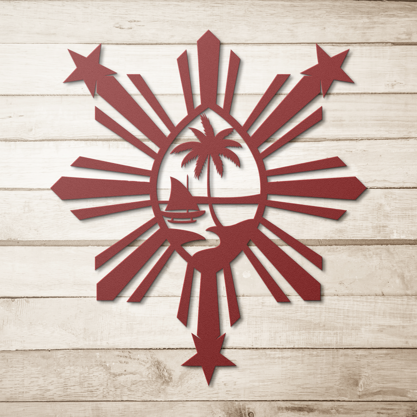 Guam Philippines Metal Wall Decor Sign