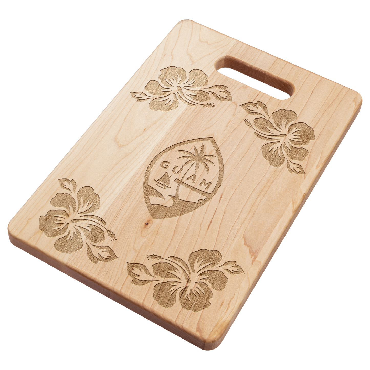 Guam Seal Hibiscus Maple Cutting Board