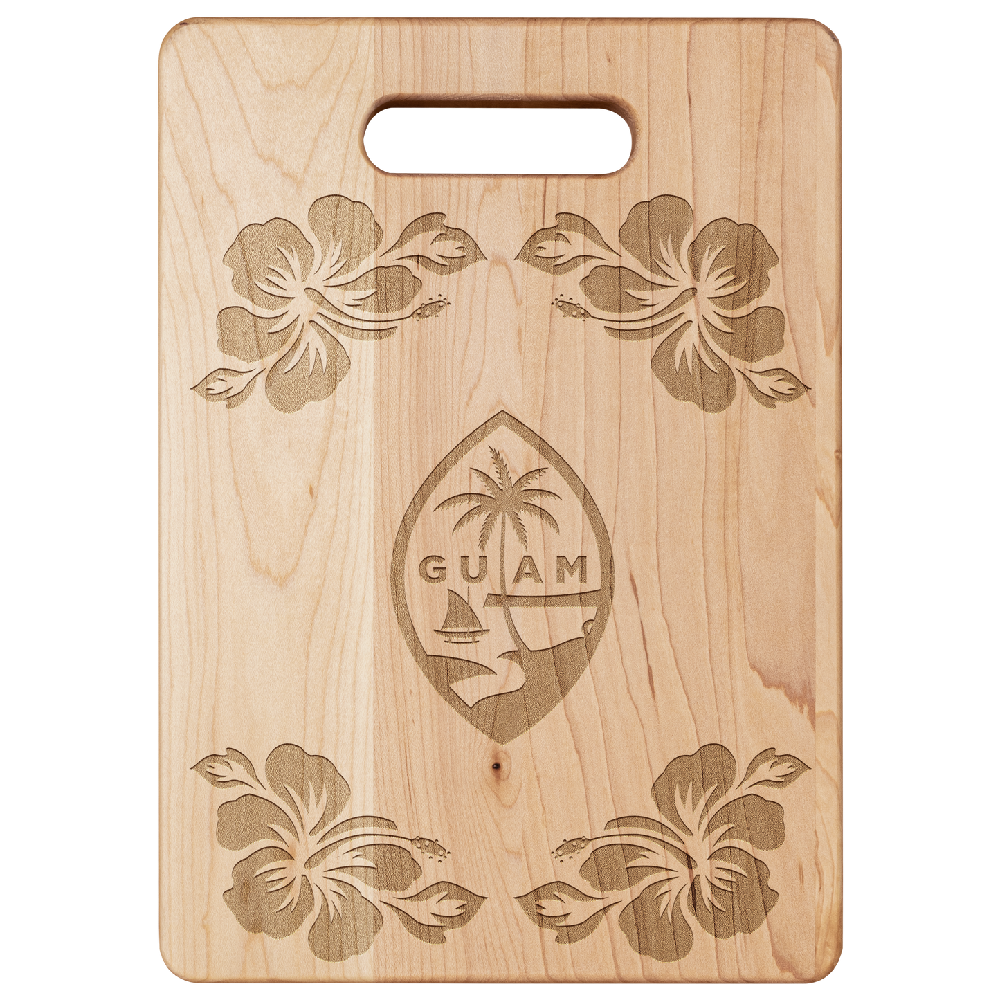 Guam Seal Hibiscus Maple Cutting Board