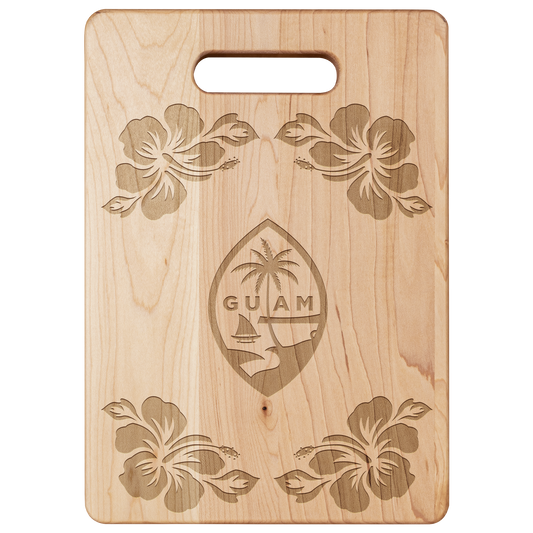 Guam Seal Hibiscus Maple Cutting Board