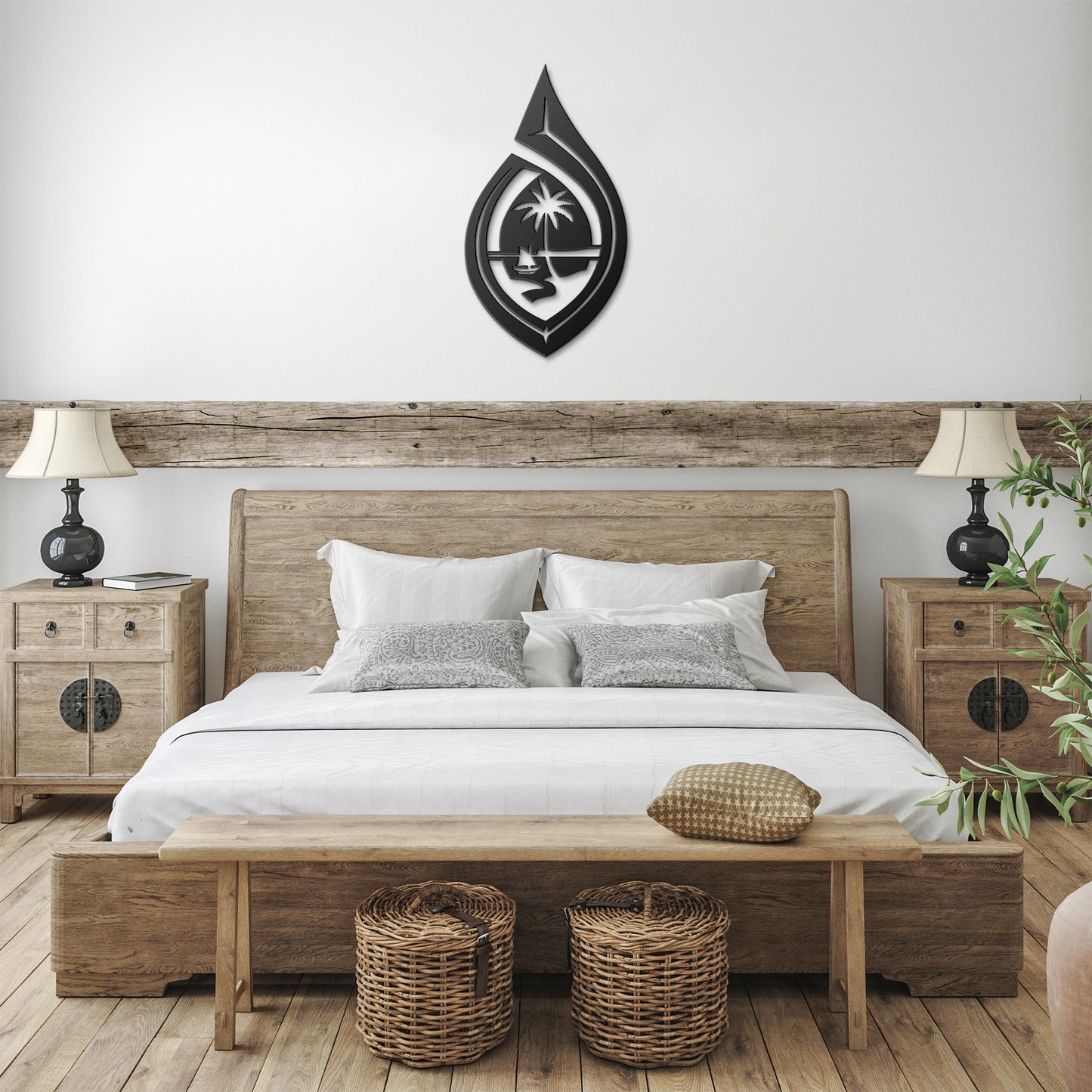 Guam Seal Hook Metal Wall Decor Sign