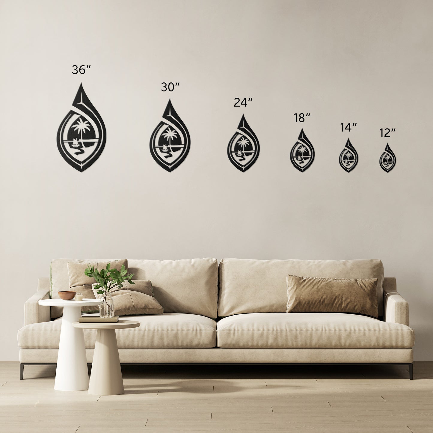 Guam Seal Hook Metal Wall Decor Sign