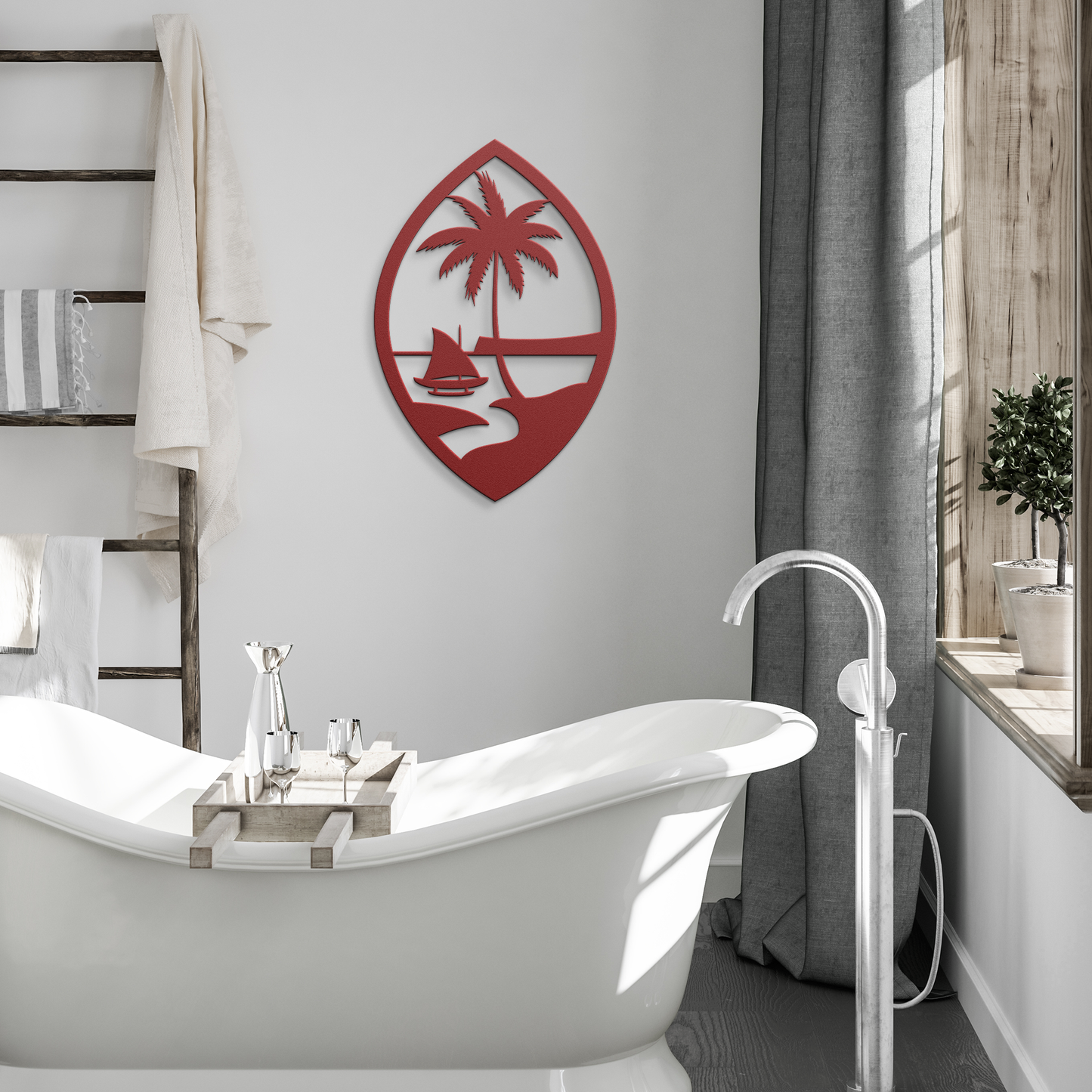 Guam Seal Metal Wall Decor Sign