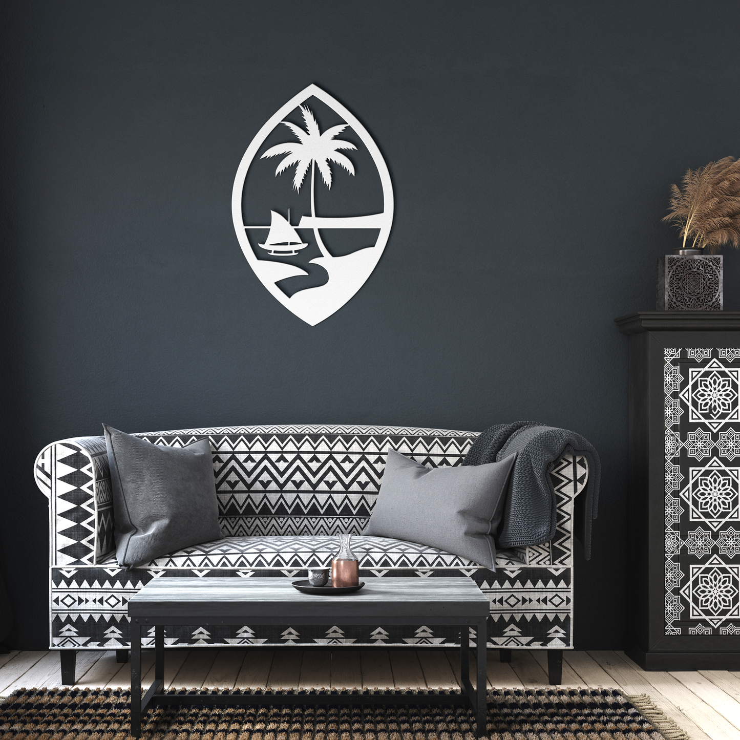 Guam Seal Metal Wall Decor Sign