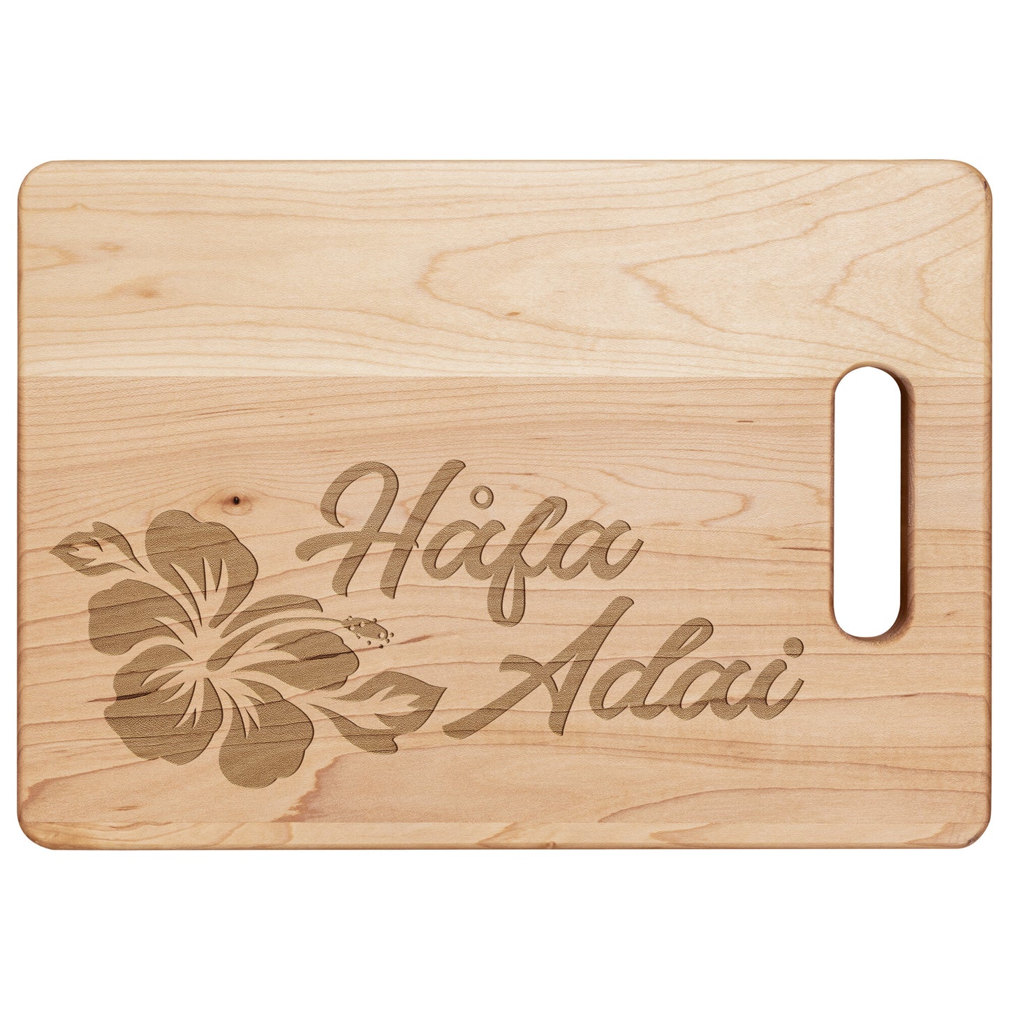 Hafa Adai Guam CNMI Hibiscus Maple Cutting Board