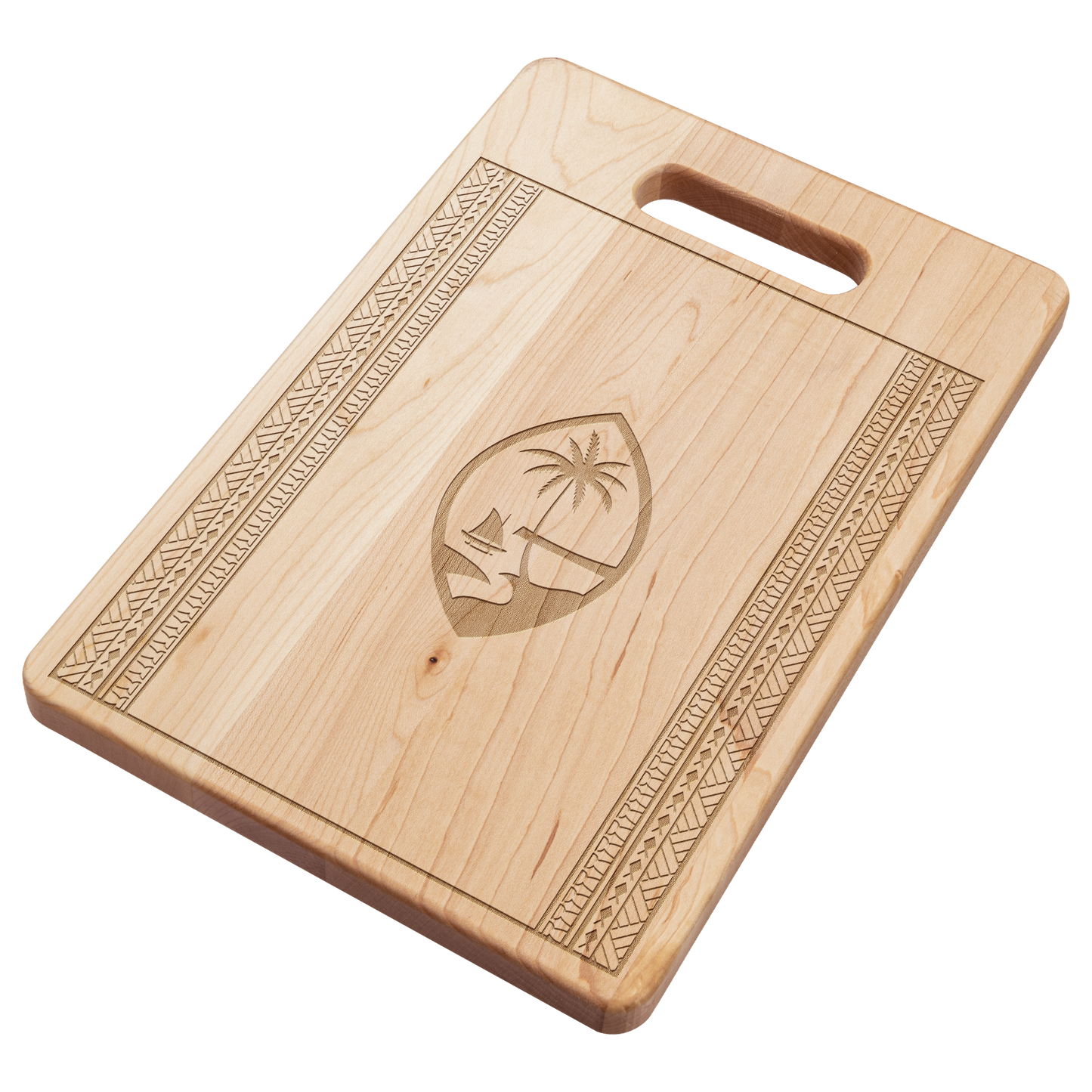 Guam Seal Tribal Maple Cutting Board