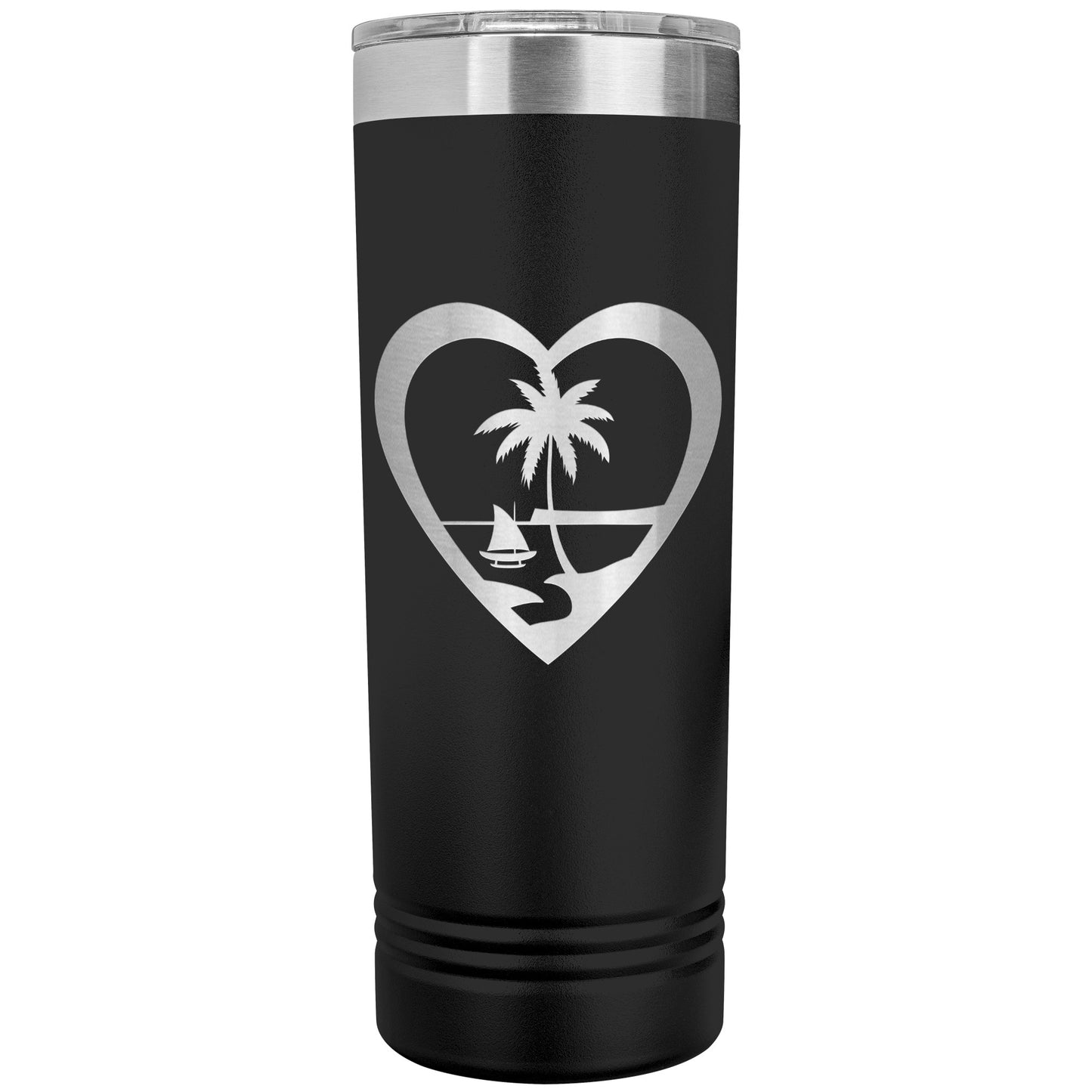 Heart Guam 22oz Skinny Tumbler