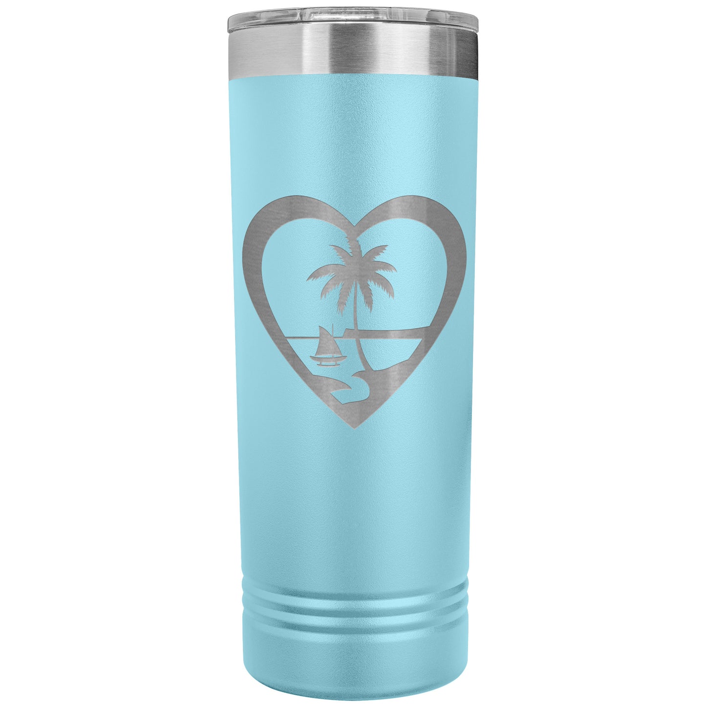 Heart Guam 22oz Skinny Tumbler