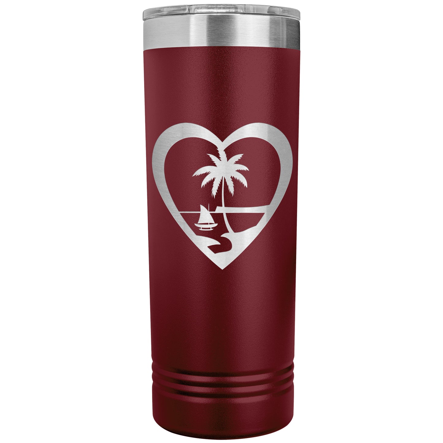 Heart Guam 22oz Skinny Tumbler