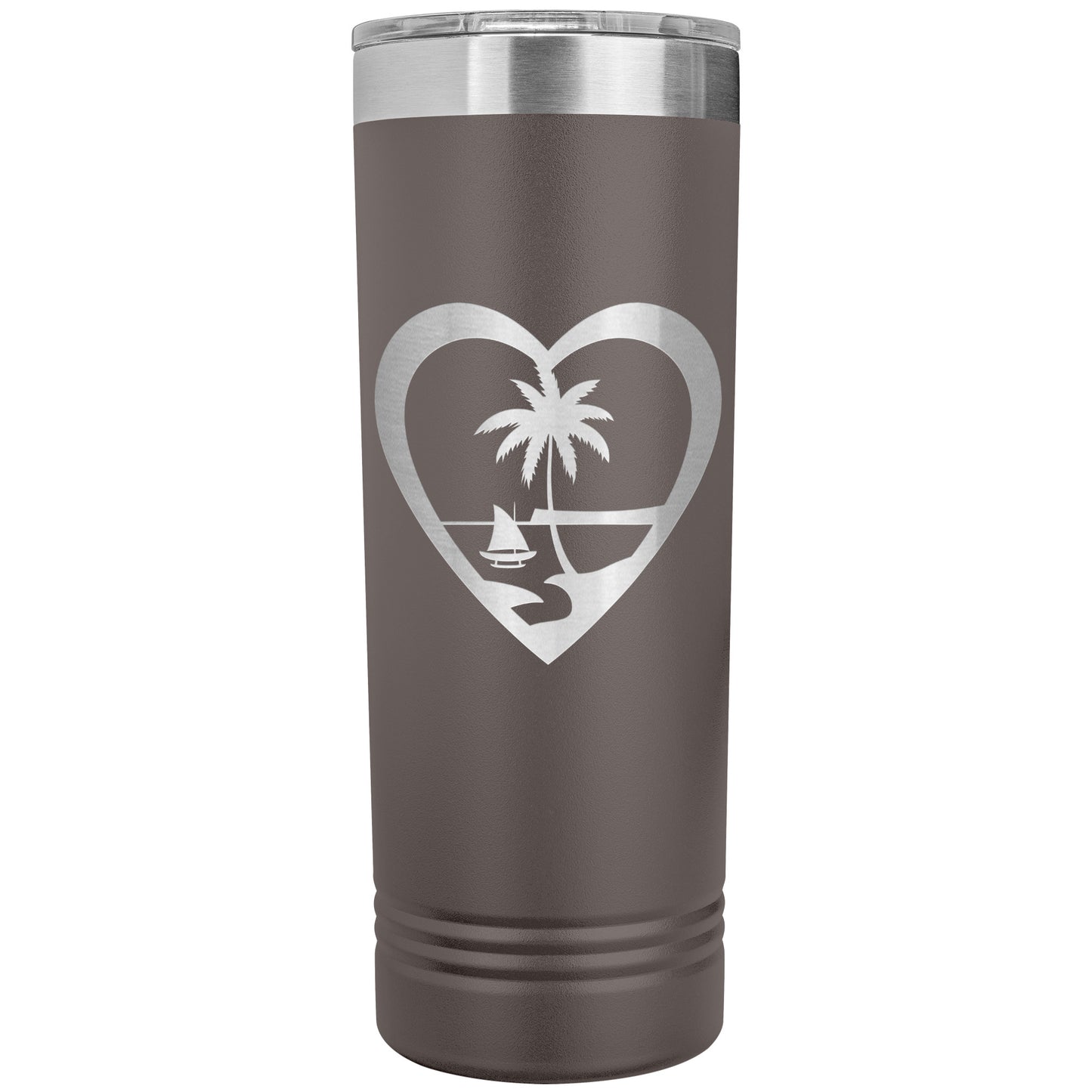 Heart Guam 22oz Skinny Tumbler