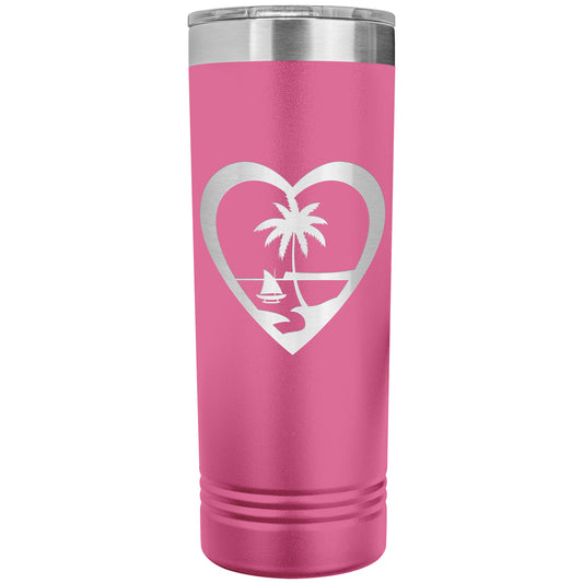 Heart Guam 22oz Skinny Tumbler