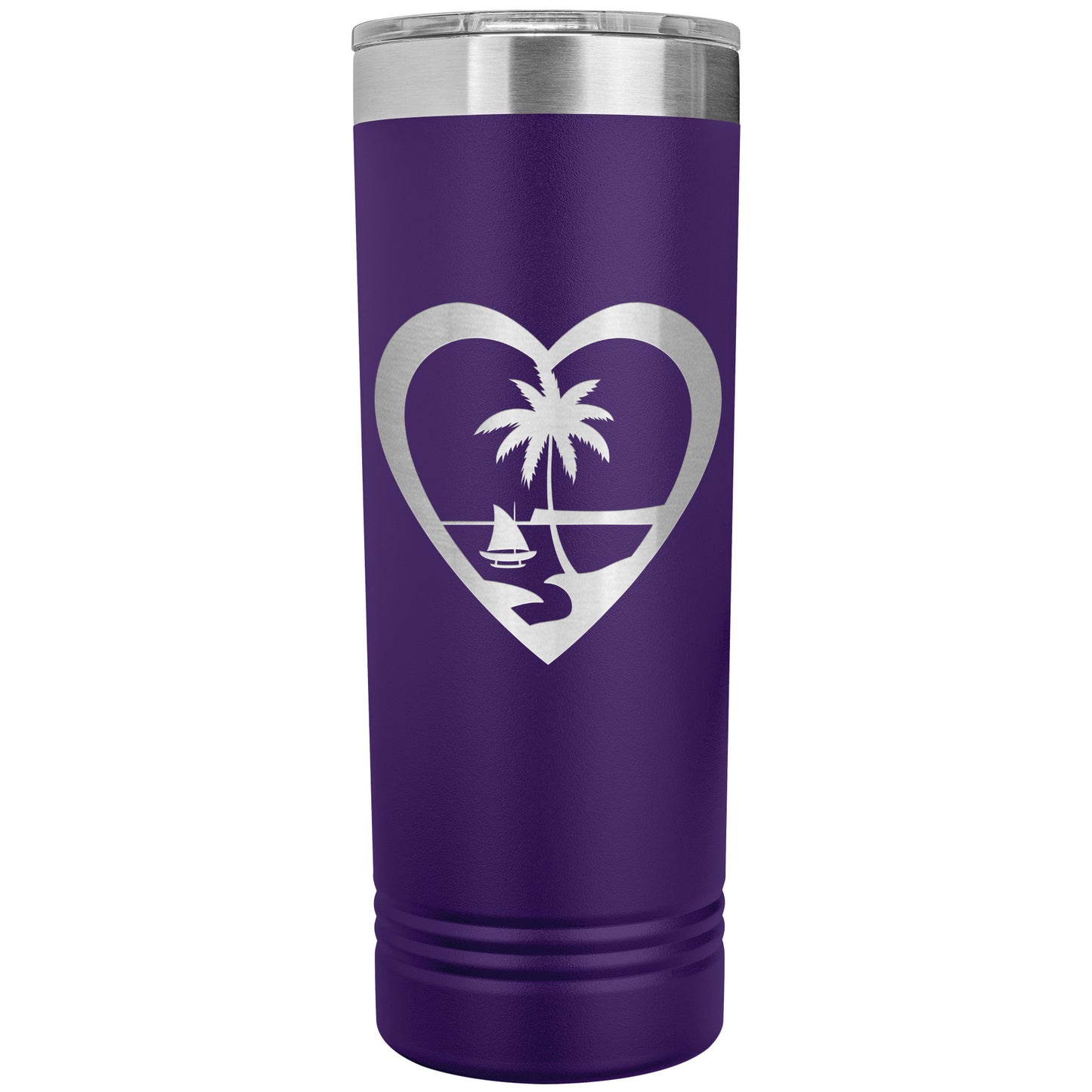 Heart Guam 22oz Skinny Tumbler