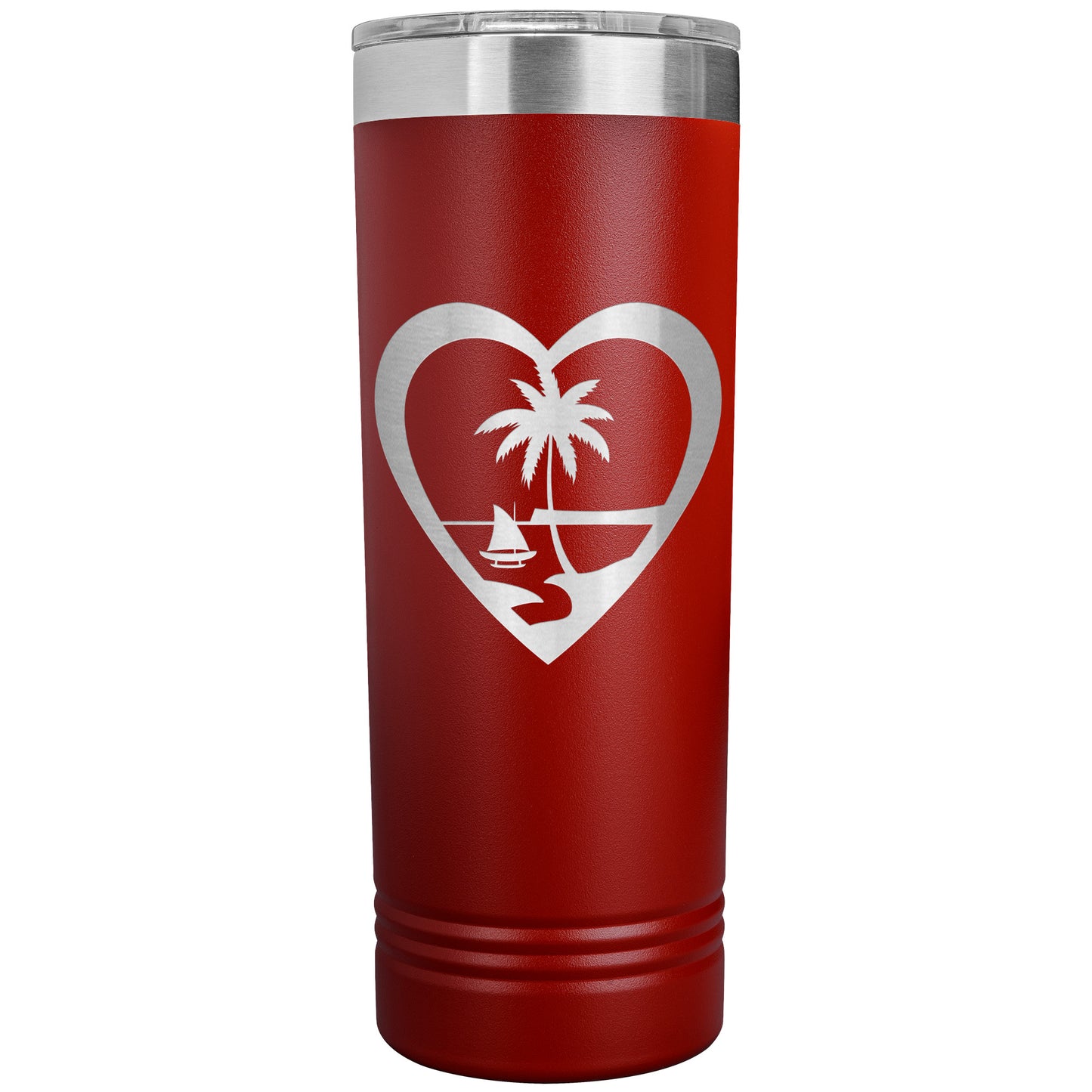 Heart Guam 22oz Skinny Tumbler