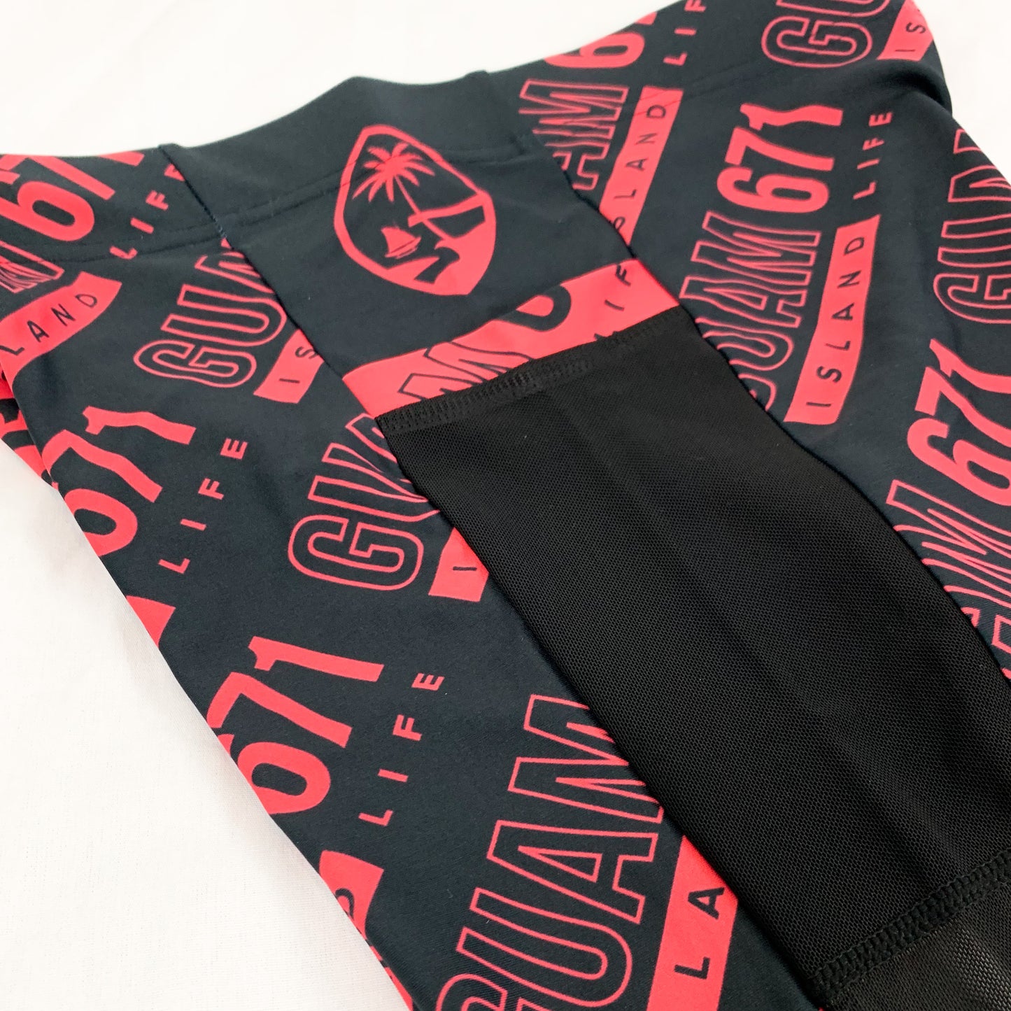 Guam 671 Pink Mesh Leggings