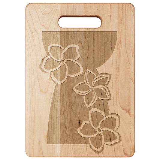 Latte Stone Plumeria Guam CNMI Maple Cutting Board