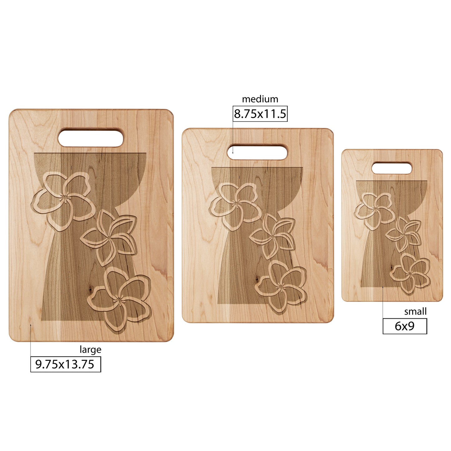 Latte Stone Plumeria Guam CNMI Maple Cutting Board