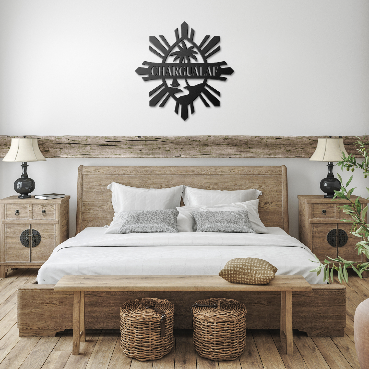 Personalized Guam Philippines Metal Wall Decor Sign