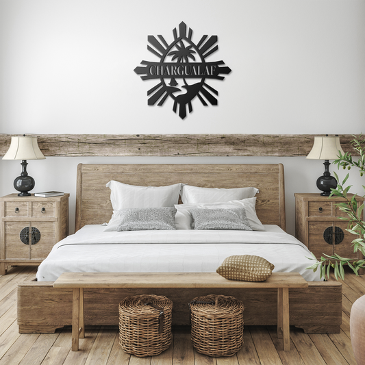 Personalized Guam Philippines Metal Wall Decor Sign