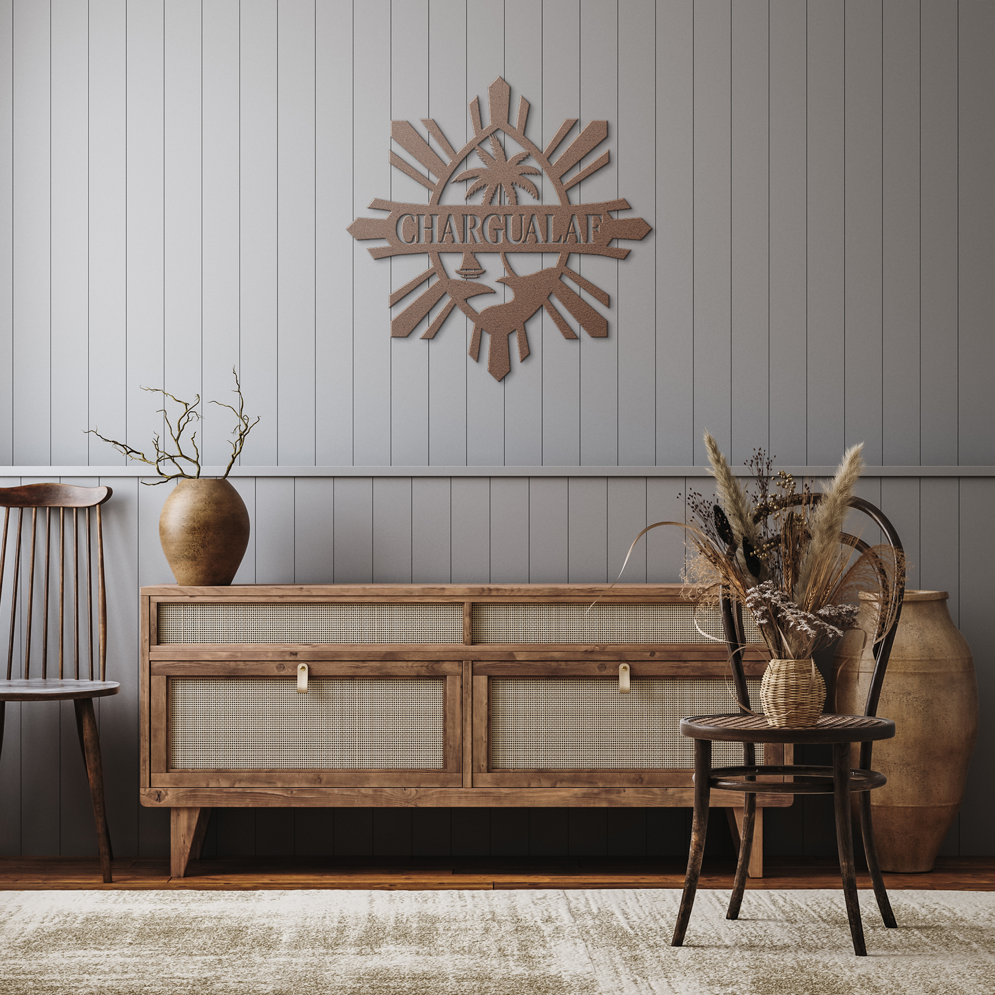 Personalized Guam Philippines Metal Wall Decor Sign