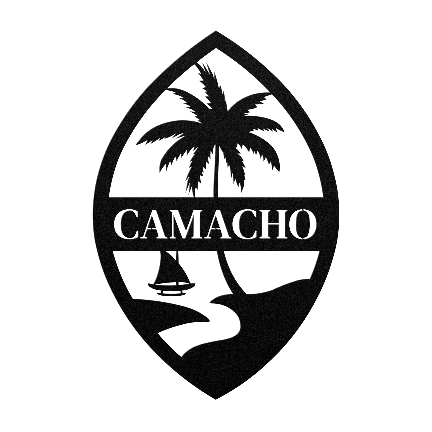 Personalized Guam Seal Metal Wall Decor Sign