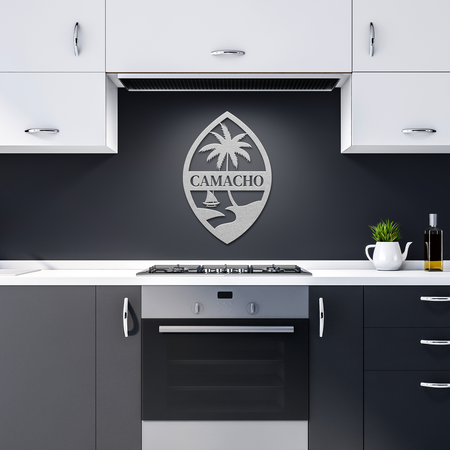 Personalized Guam Seal Metal Wall Decor Sign