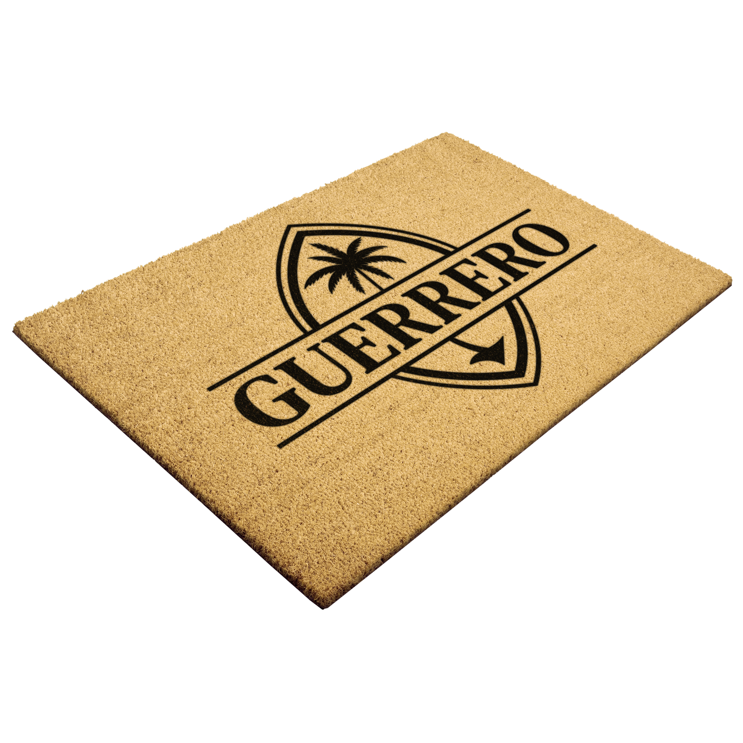 Personalized Guam Sling Stone Outdoor Coir Door Mat