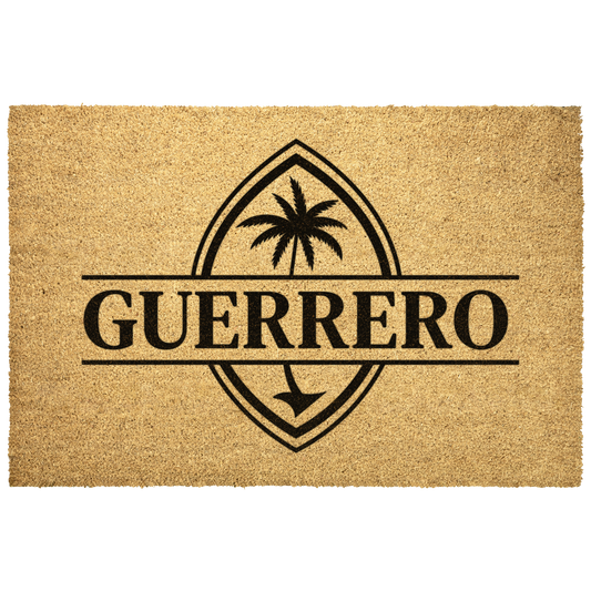 Personalized Guam Sling Stone Outdoor Coir Door Mat