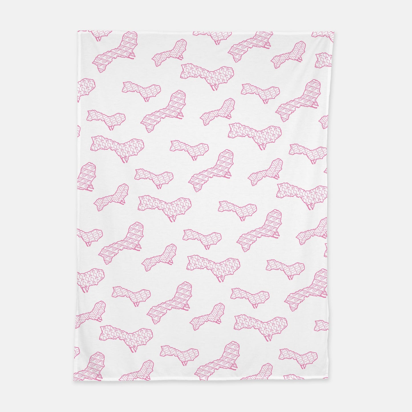 Islands of Guam Pink Baby Swaddle Blanket