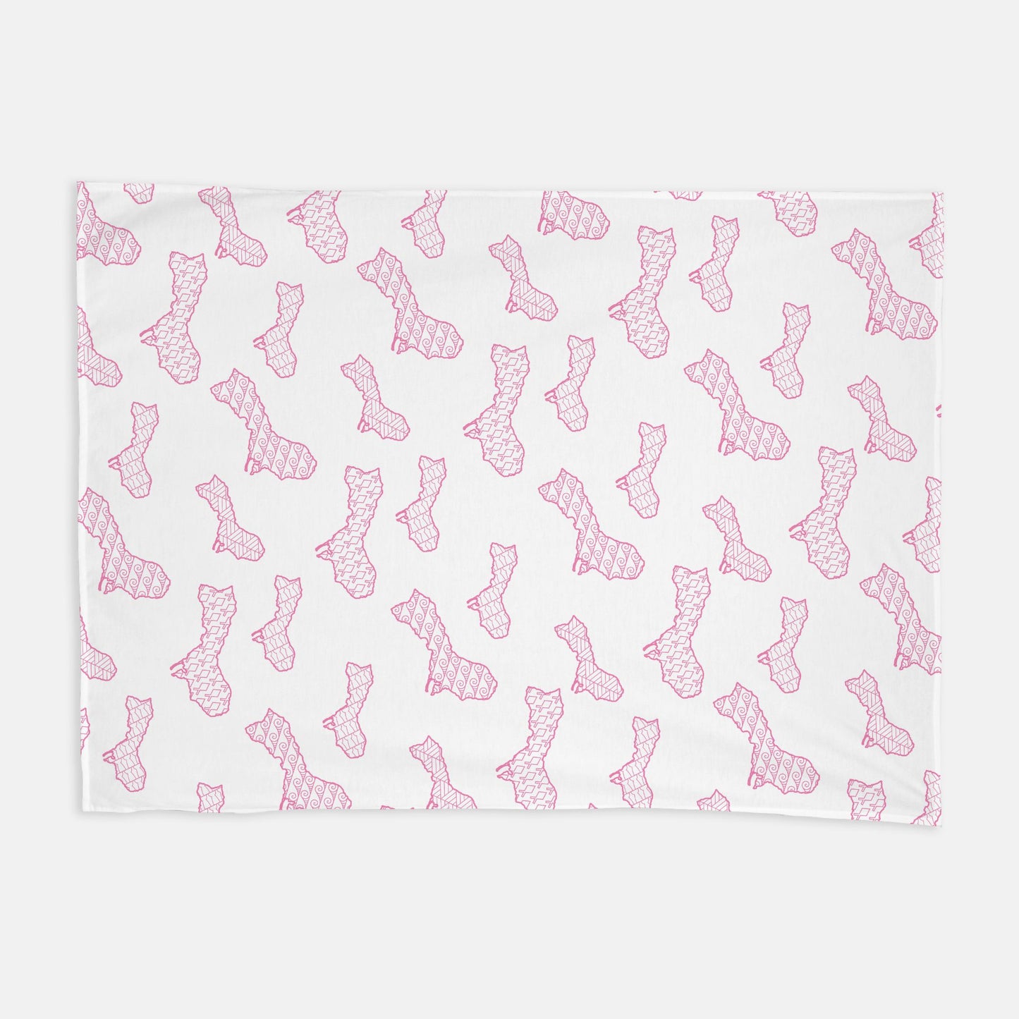 Islands of Guam Pink Baby Swaddle Blanket