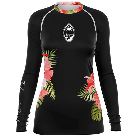 Guam Hibiscus Women's Rashguard