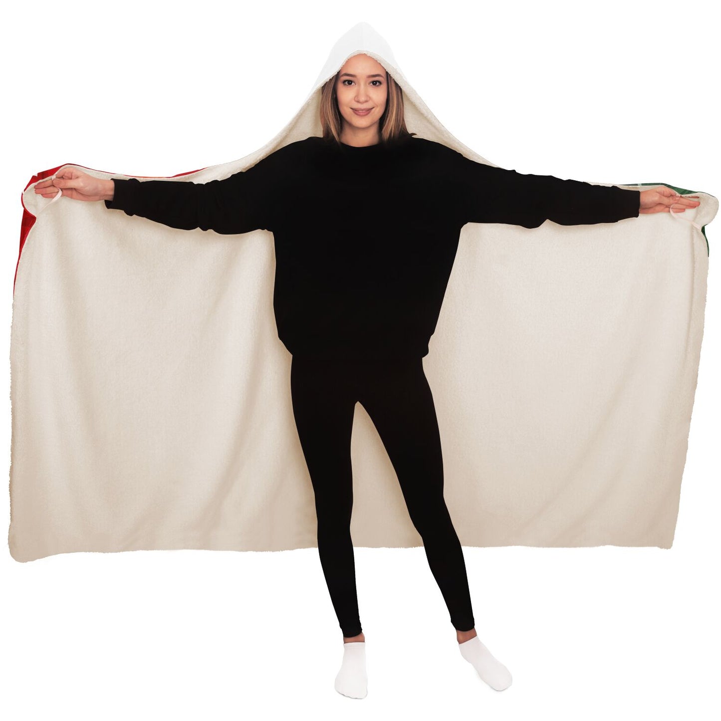 Guam Hibiscus Paradise Premium Sherpa Hooded Blanket