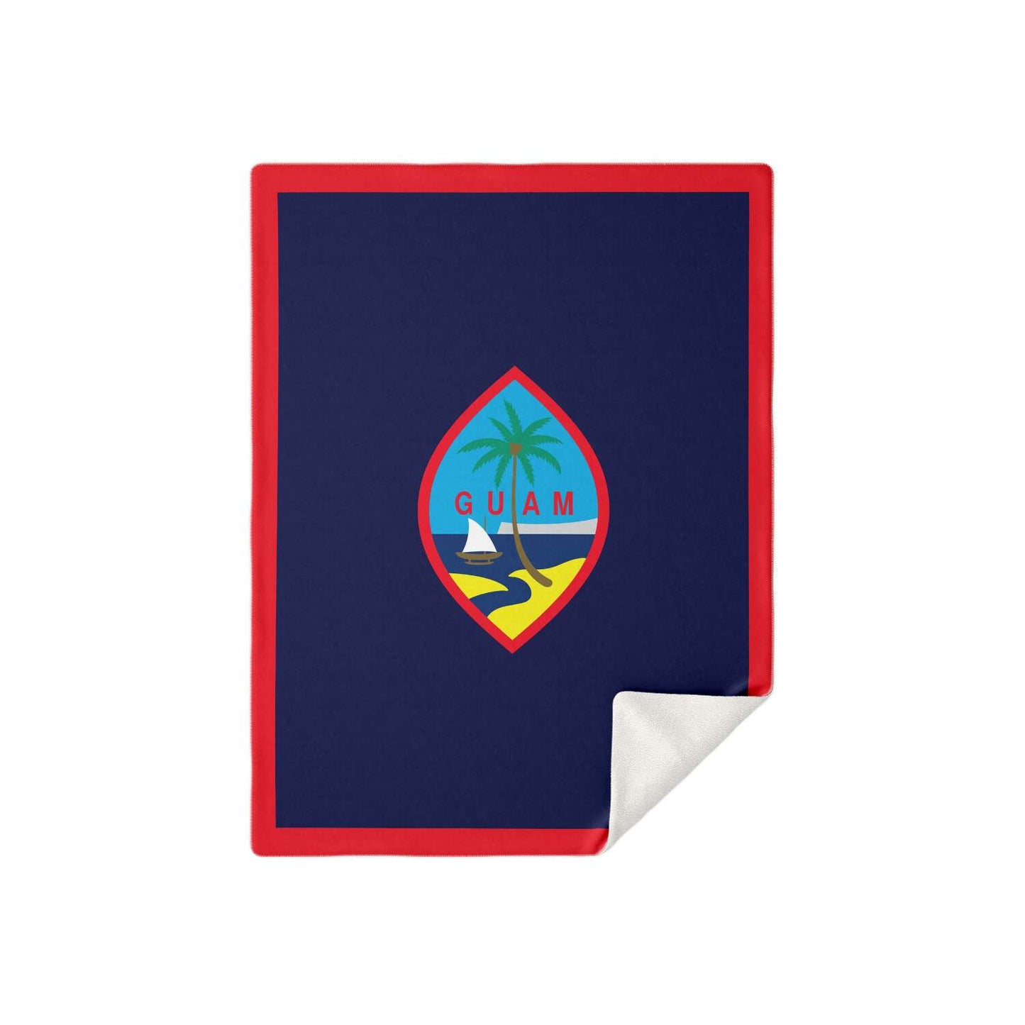 Guam Flag Microfleece Blanket