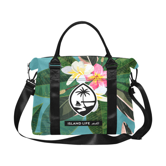 Guam Plumeria Large Travel Duffel Bag