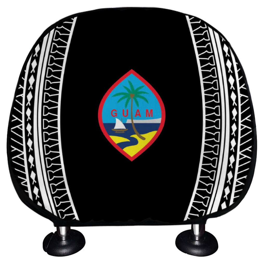 Guam Tribal Car Headrest Cover (Set of 2)