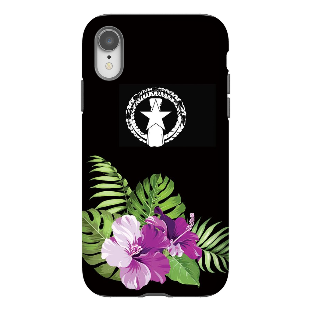 CNMI Purple Hibiscus Premium Glossy Tough Phone Case