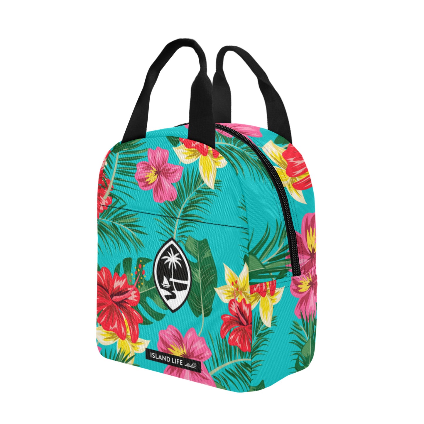 Floral Guam Zipper Lunch Bag