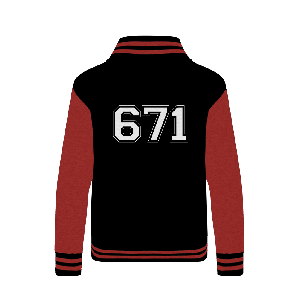 Guam Seal 671 Text Varsity Jacket
