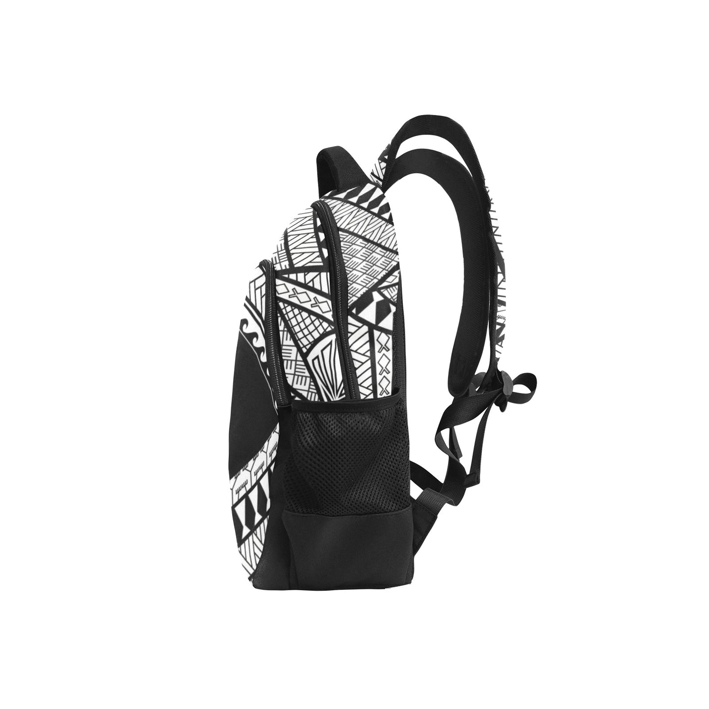 Guahan Tribal Black and White Multifunctional Backpack