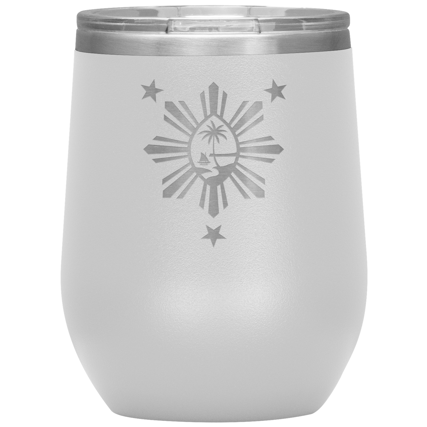 Guam Philippines Wine Tumbler