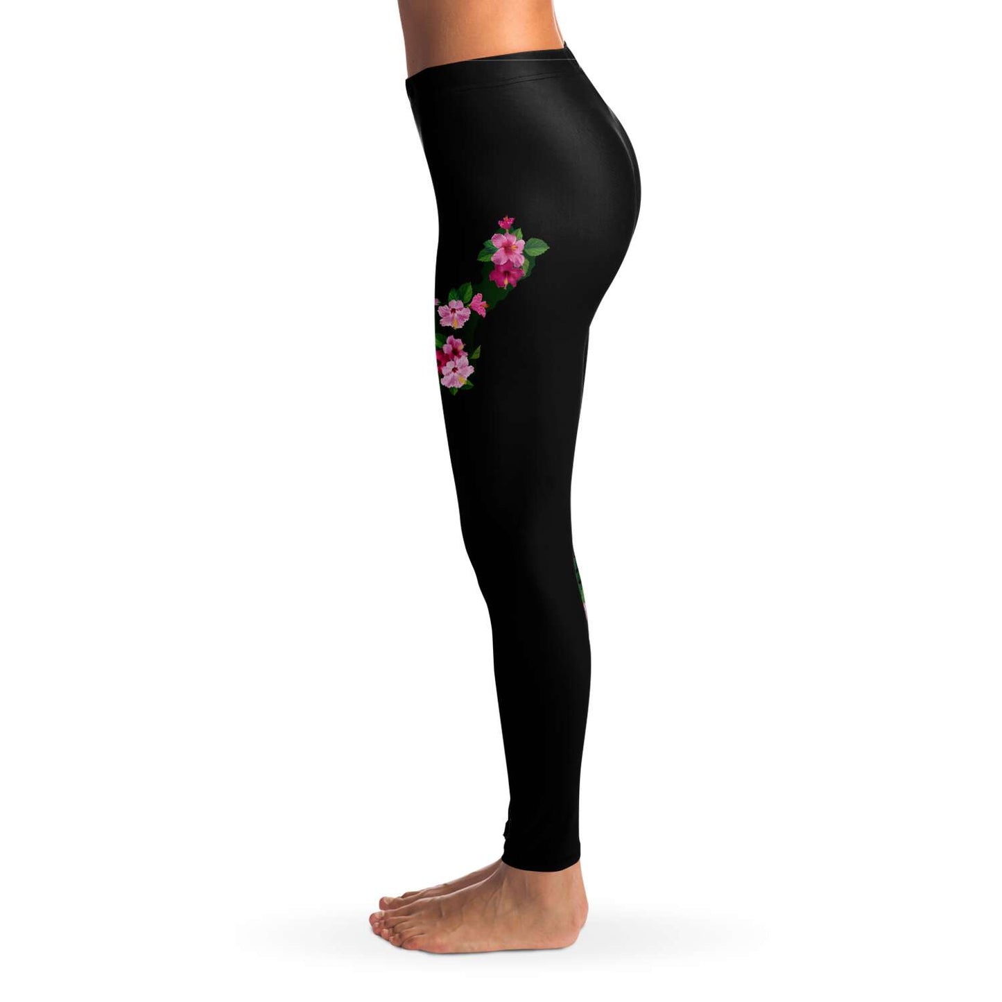 Guam Fuchsia Hibiscus Premium Leggings