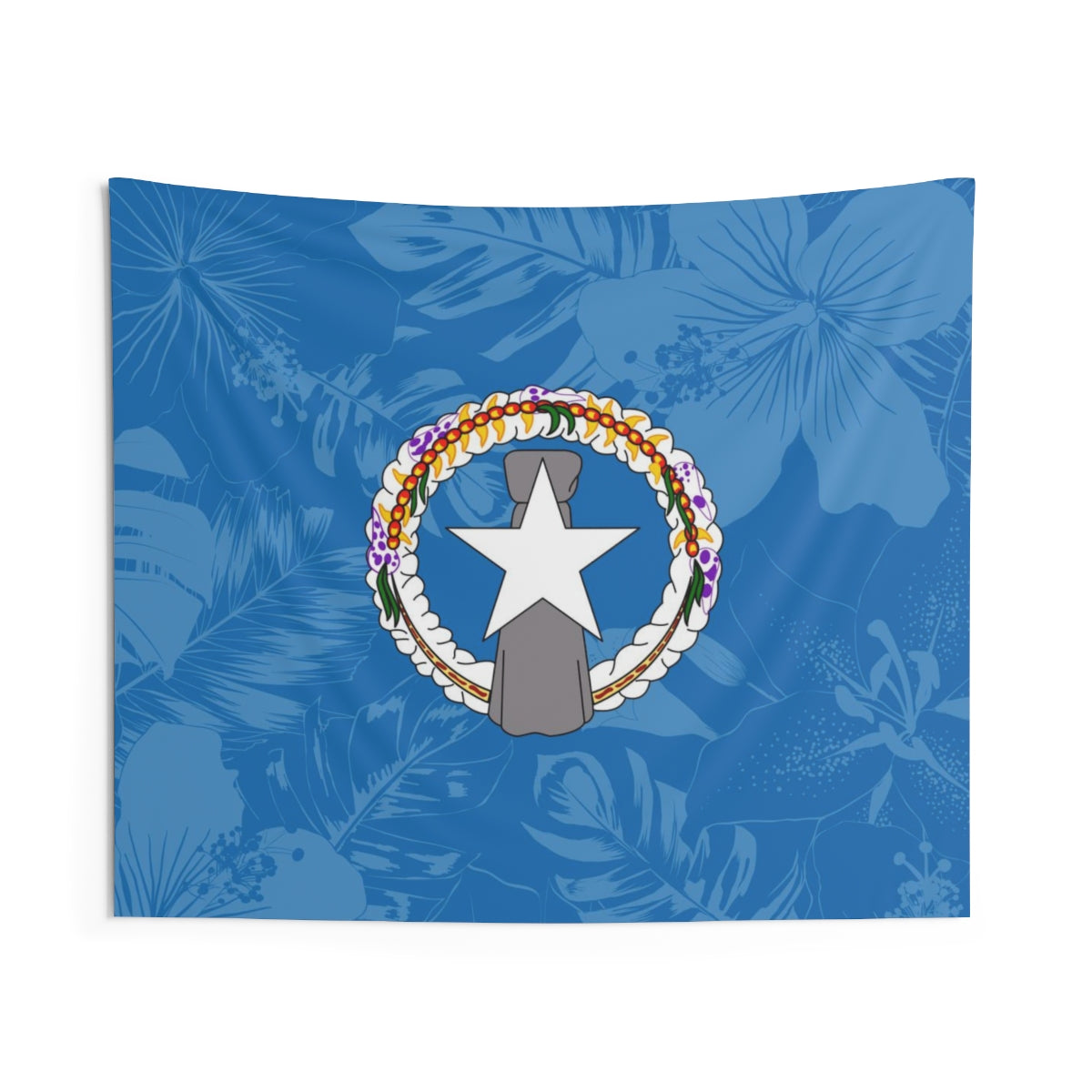 CNMI Saipain Tinian Rota Hibiscus Indoor Wall Tapestry