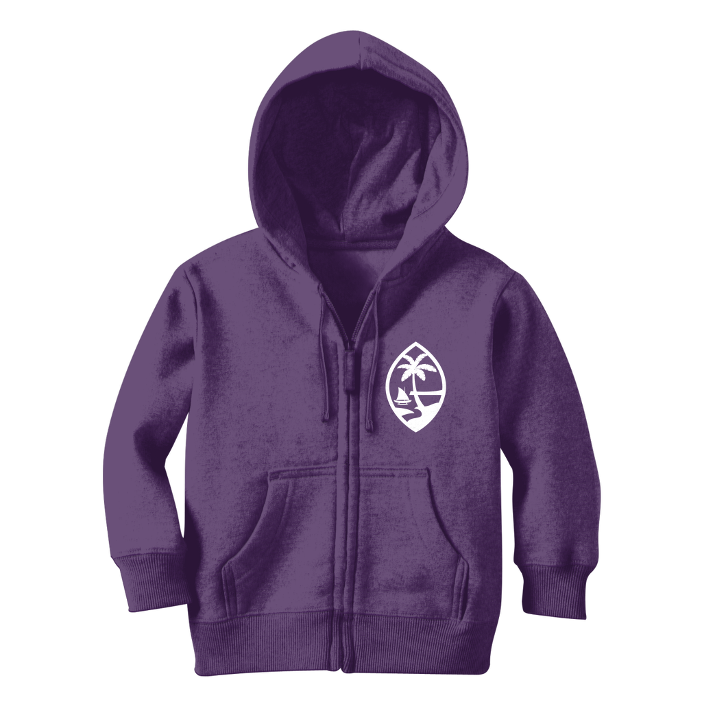 Hibiscus Neni Guam Girls Classic Kids Zip Hoodie Jacket